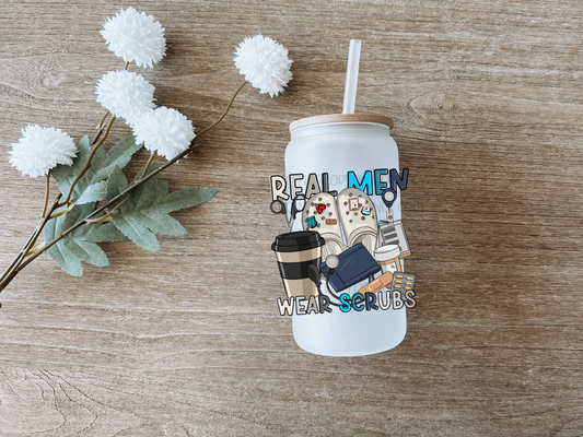 Real Men Wear Scrubs Decal