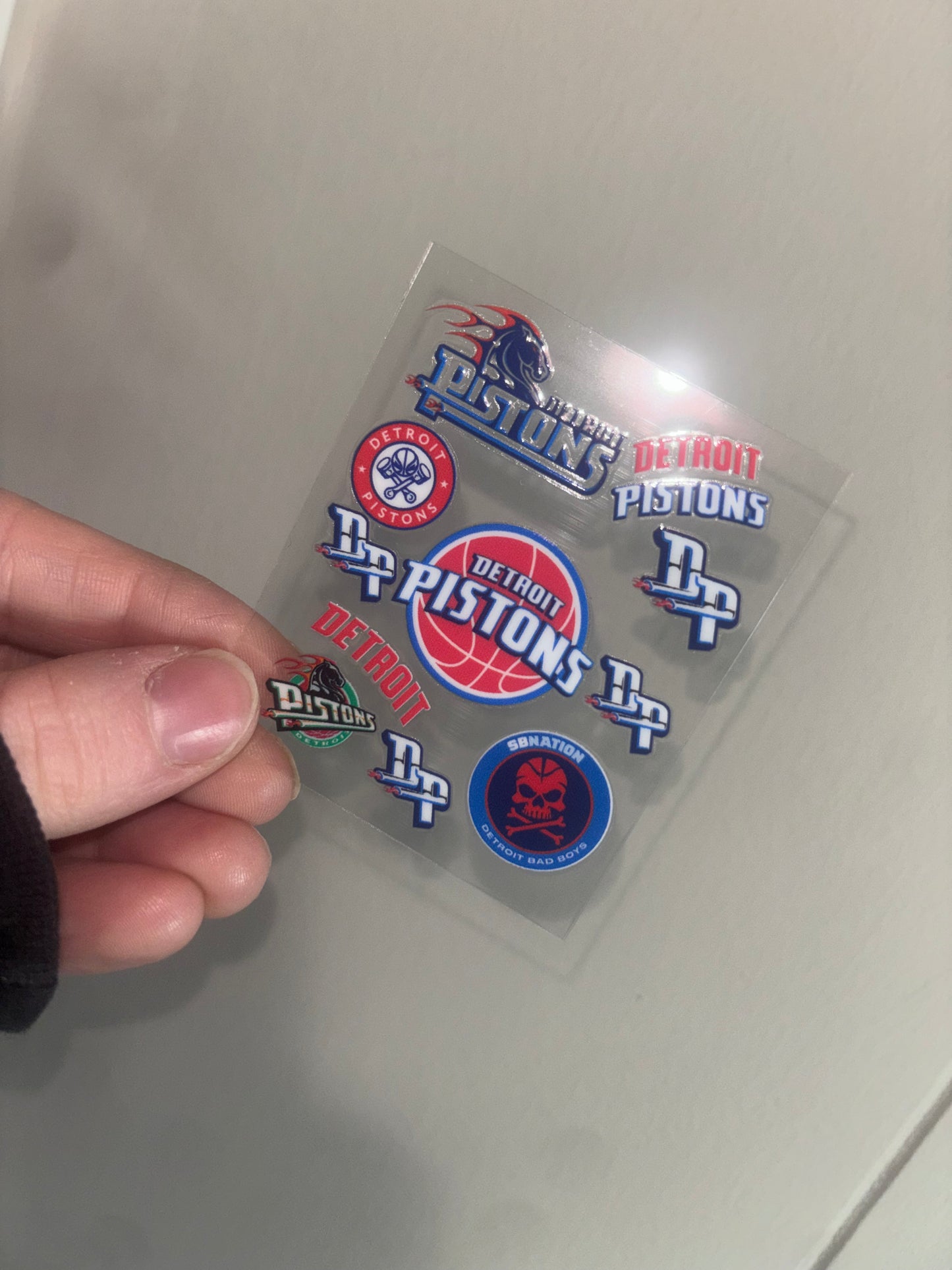 Detroit Basketball Spray Decal