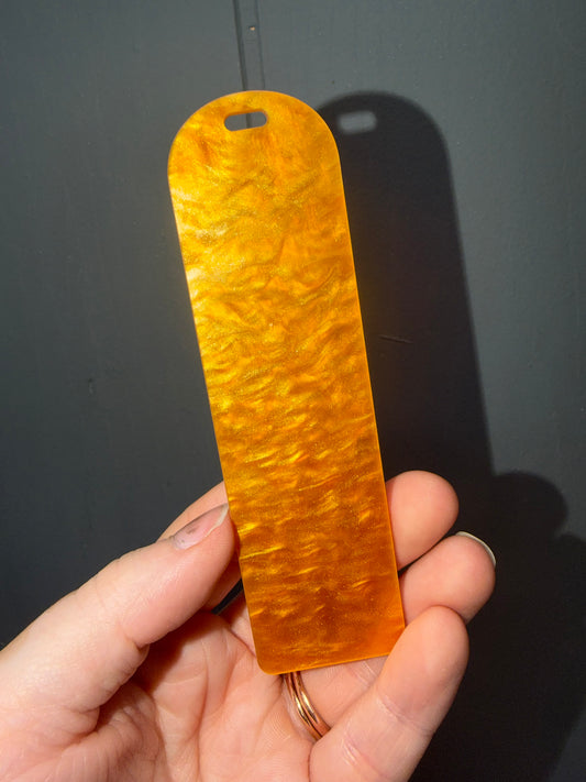 Orange Shimmer Bookmark