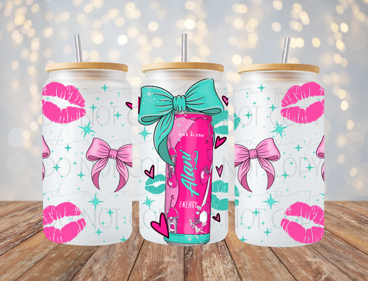 Pink Slush Energy Drink 16 Oz Wrap