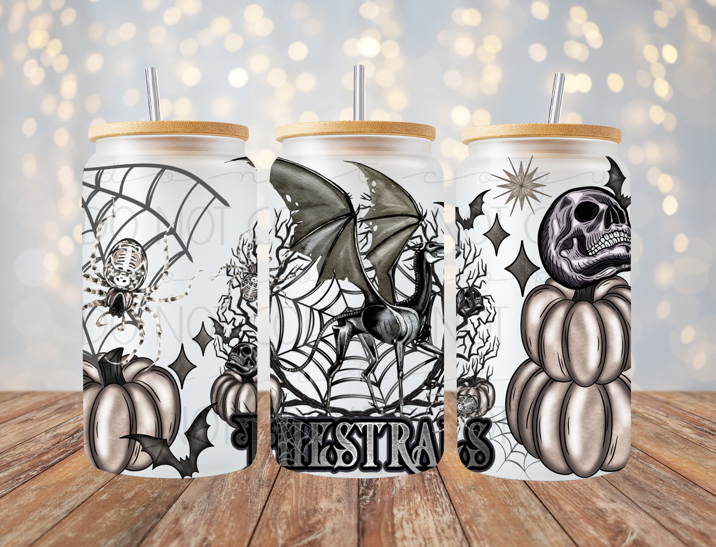 Wizard Skeleton Horse 16 Oz Wrap