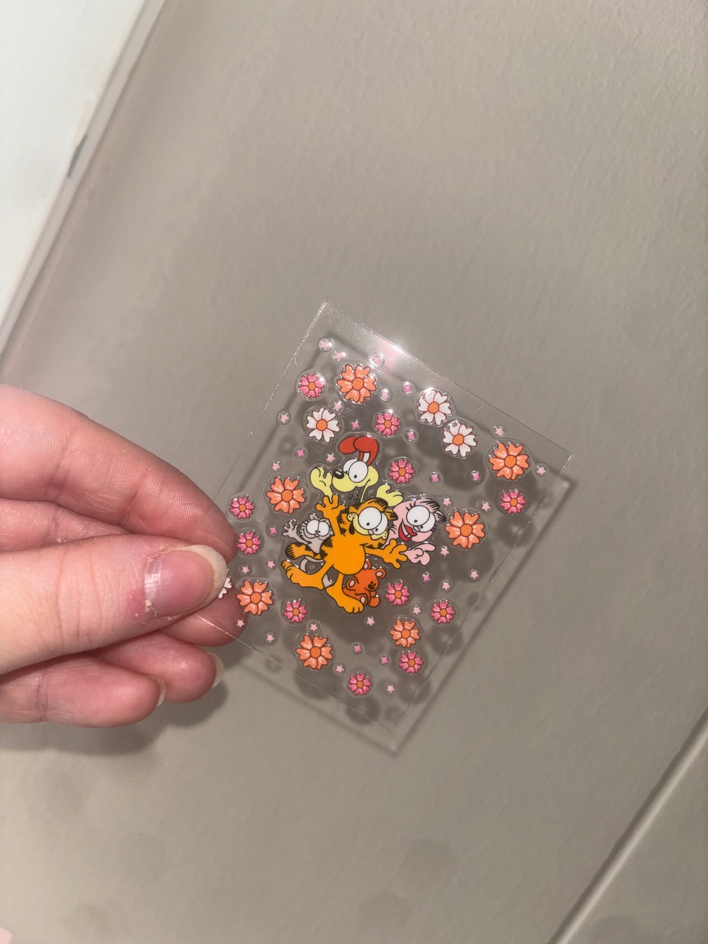 Orange Cat Spray Decal