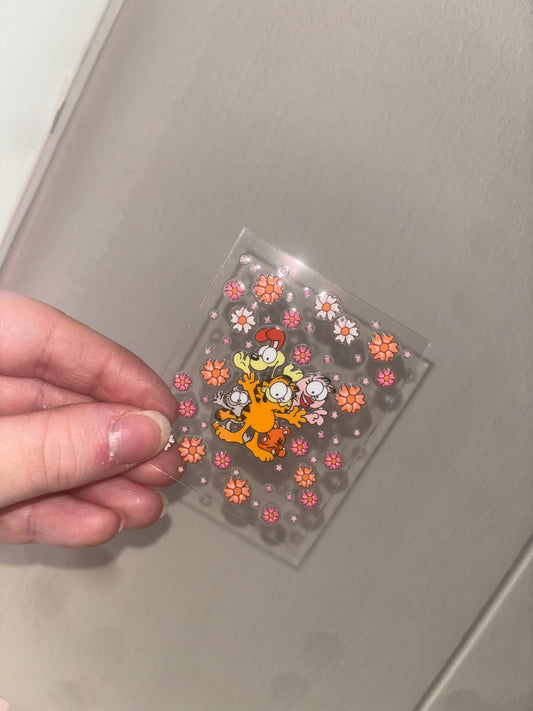 Orange Cat Spray Decal