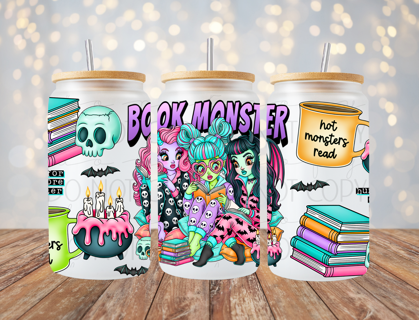Book Monster 16 Oz Wrap