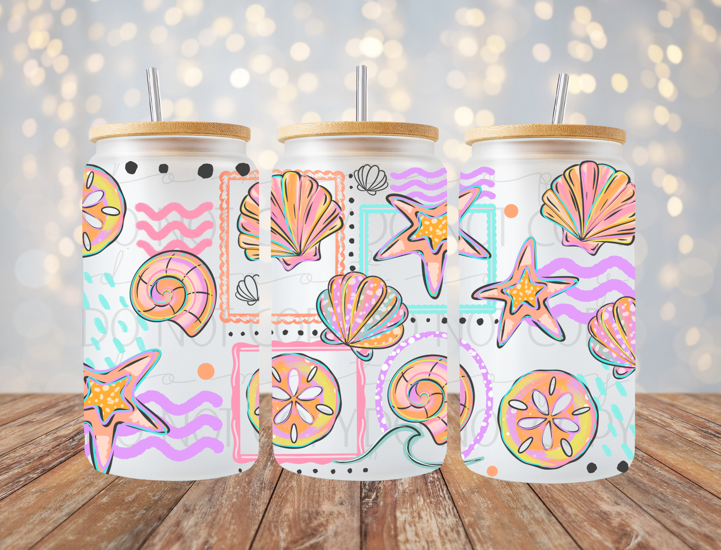 Sea Shells 16 Oz Wrap