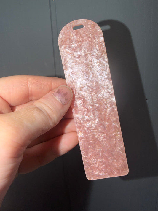 Light Pink Glitter Bookmark