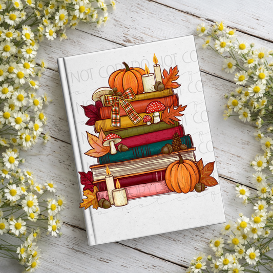 Fall Books Notebook Decal