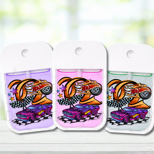 Purple Racing Car Spray Decal