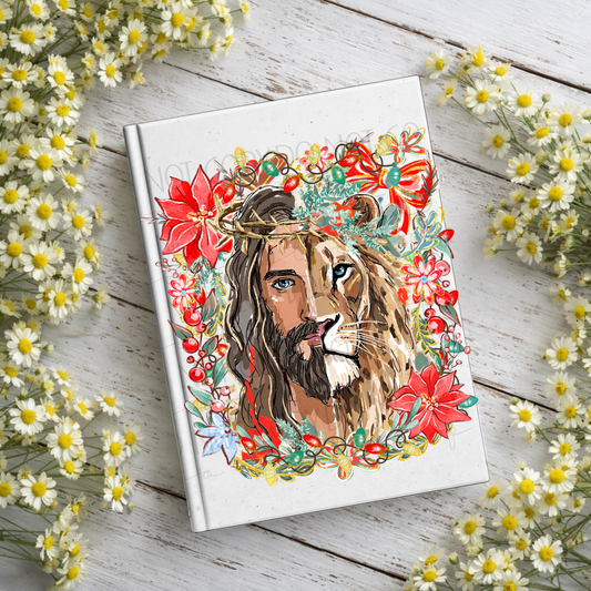 Christmas Faith Lion Notebook Decal