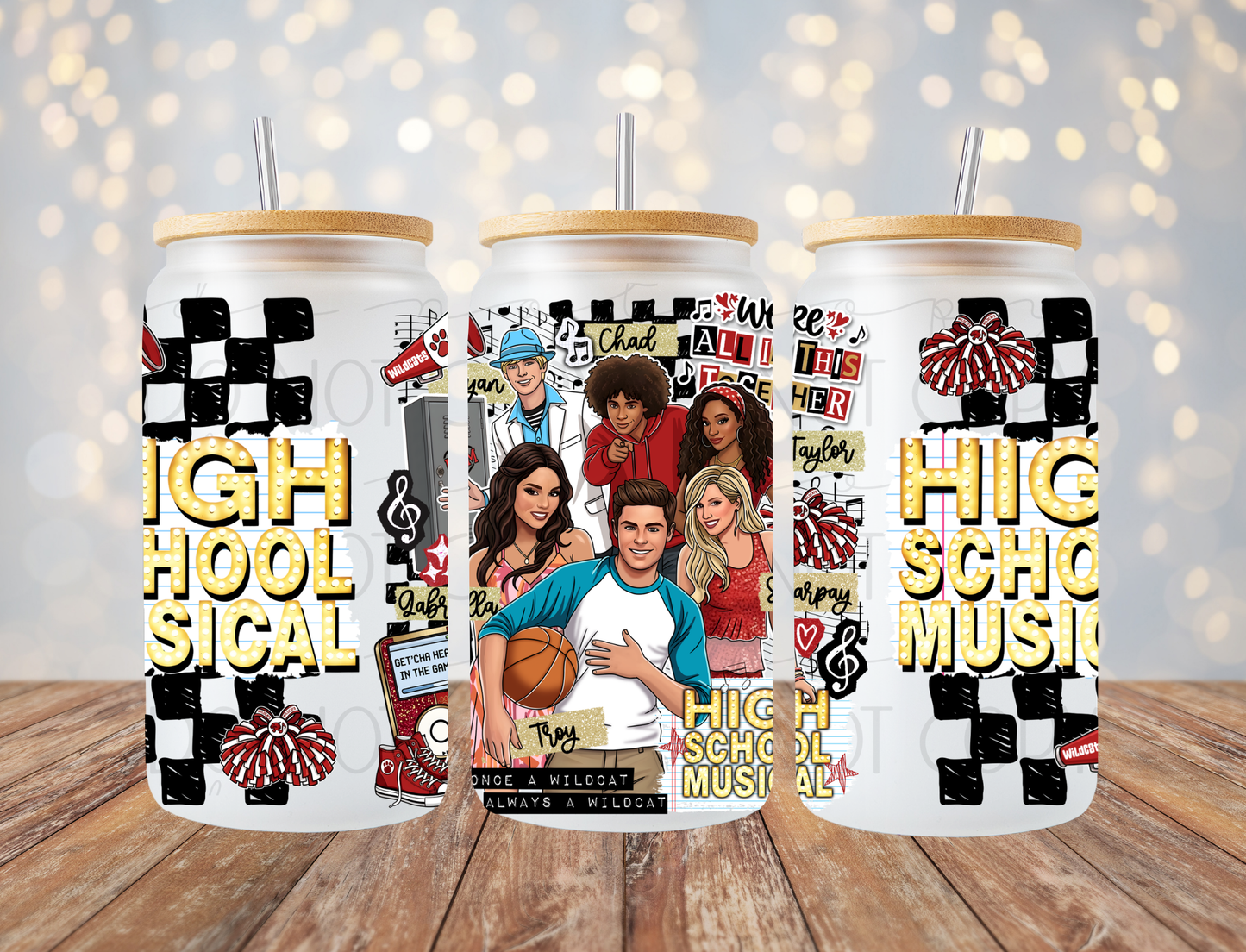 High School Movie 16 Oz Wrap