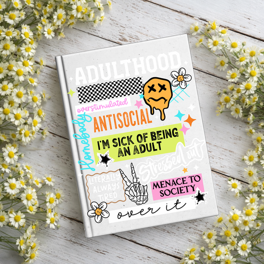 Adulthood Notebook Decal