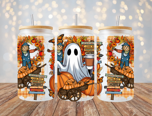 Fall Things Ghost 16 Oz Wrap