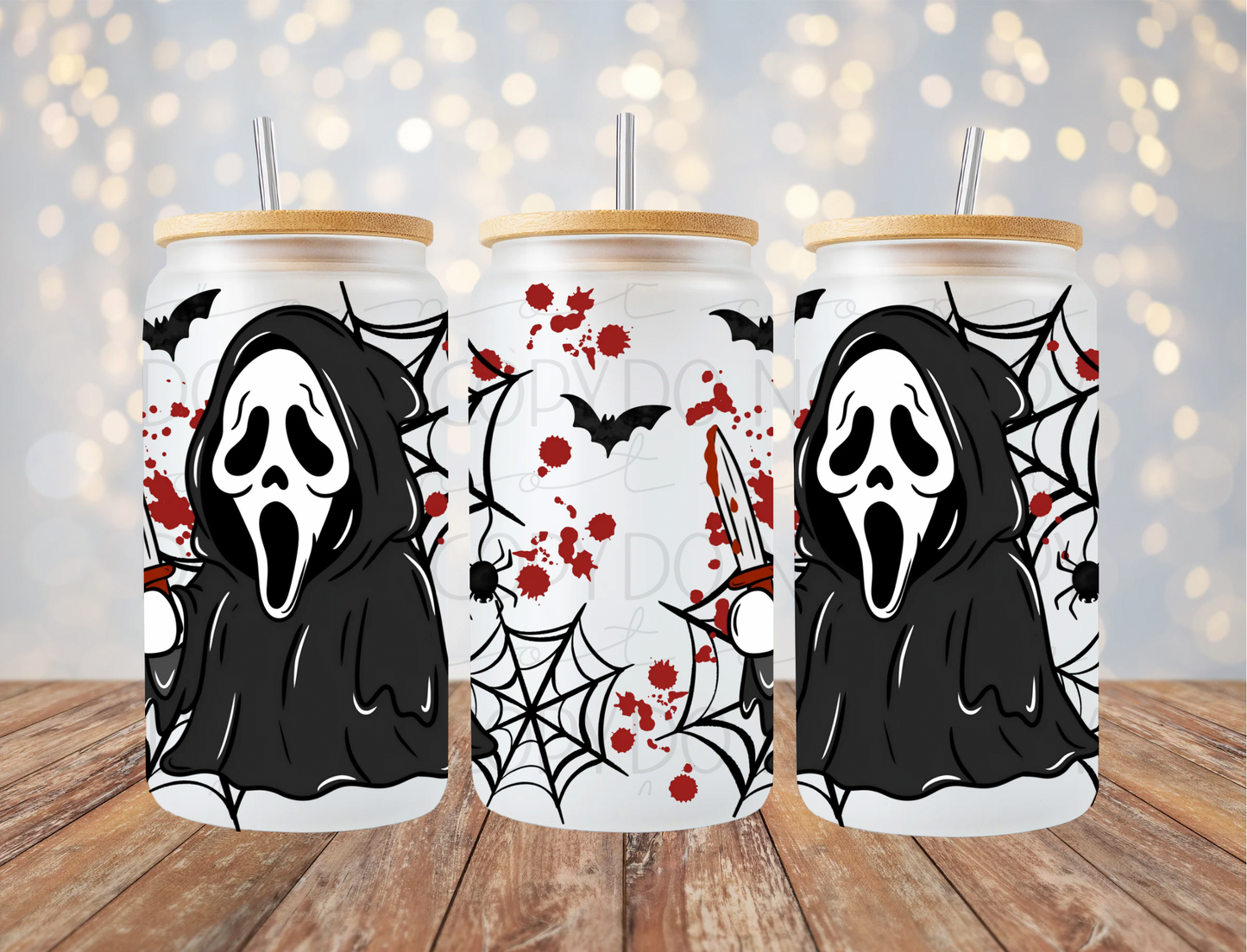Ghost Horror Ghost 16 Oz Wrap