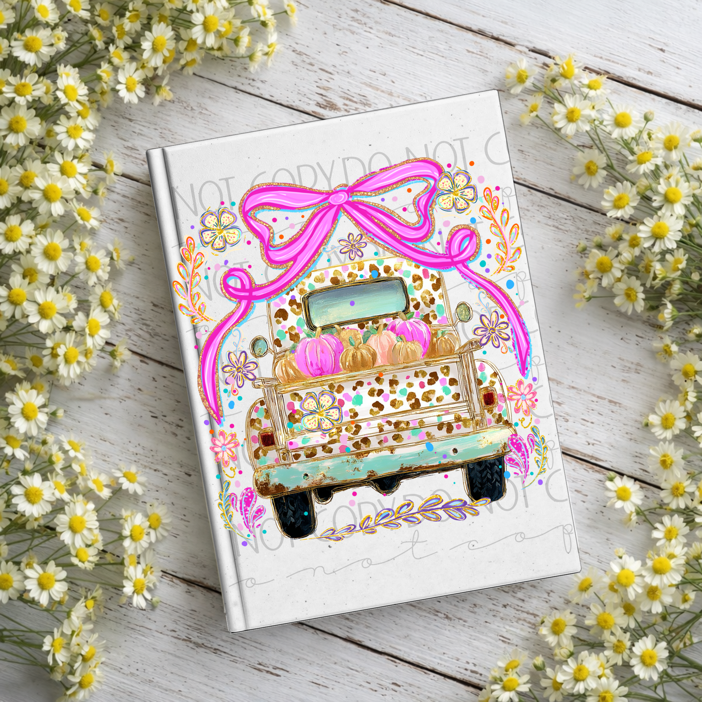 Pumpkin Truck Notebook Decal