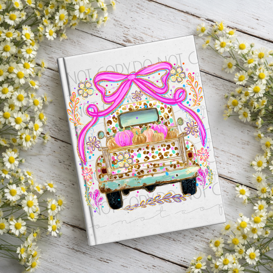 Pumpkin Truck Notebook Decal