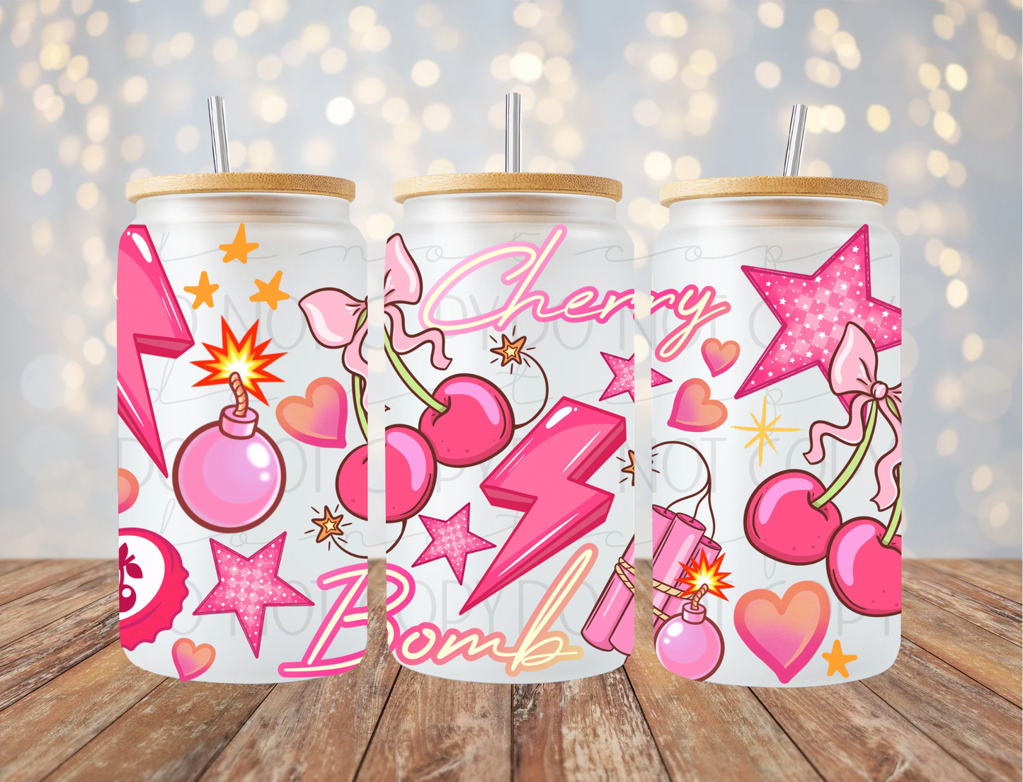 Cherry Bomb 16 Oz Wrap