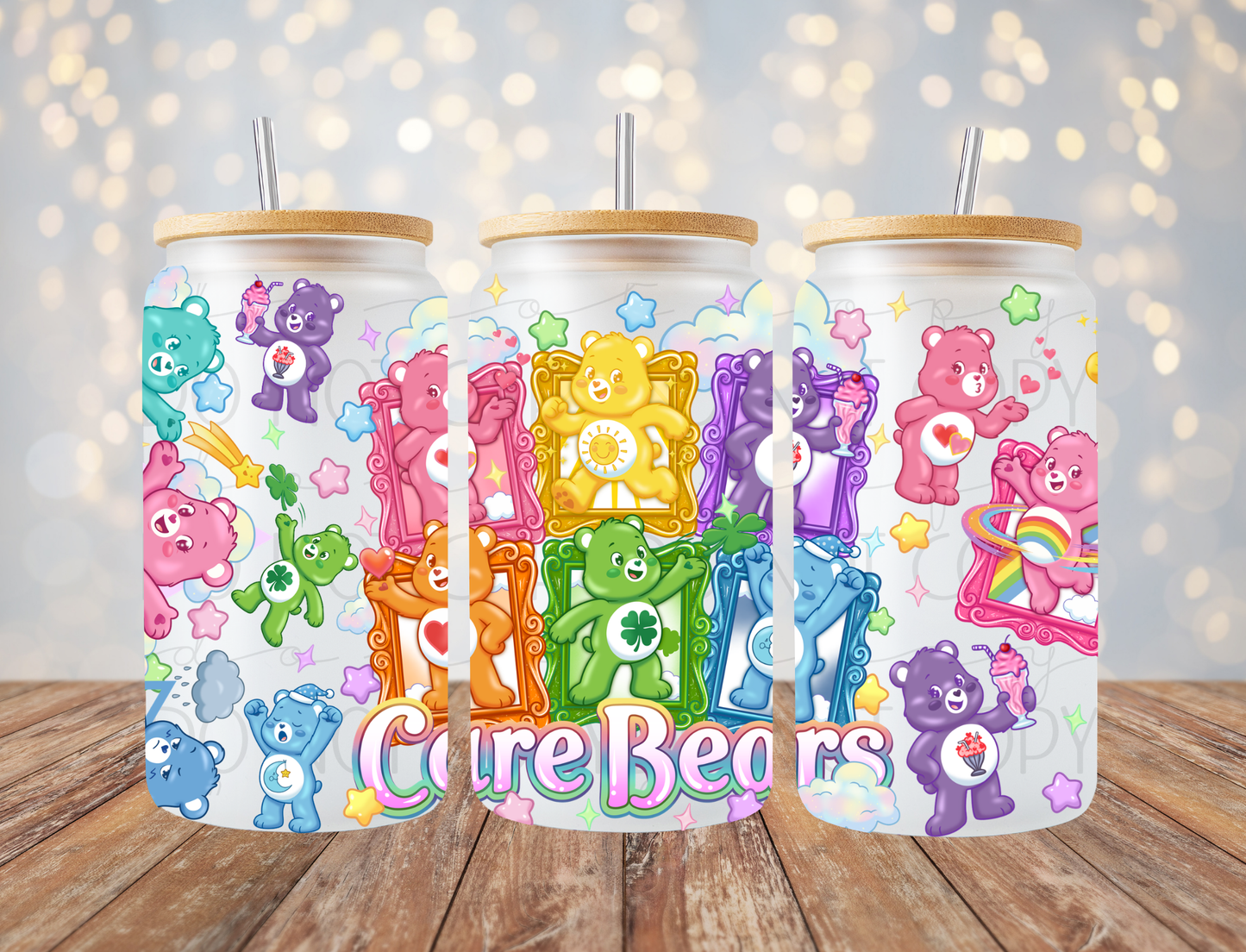 Colorful Bears 16 Oz Wrap