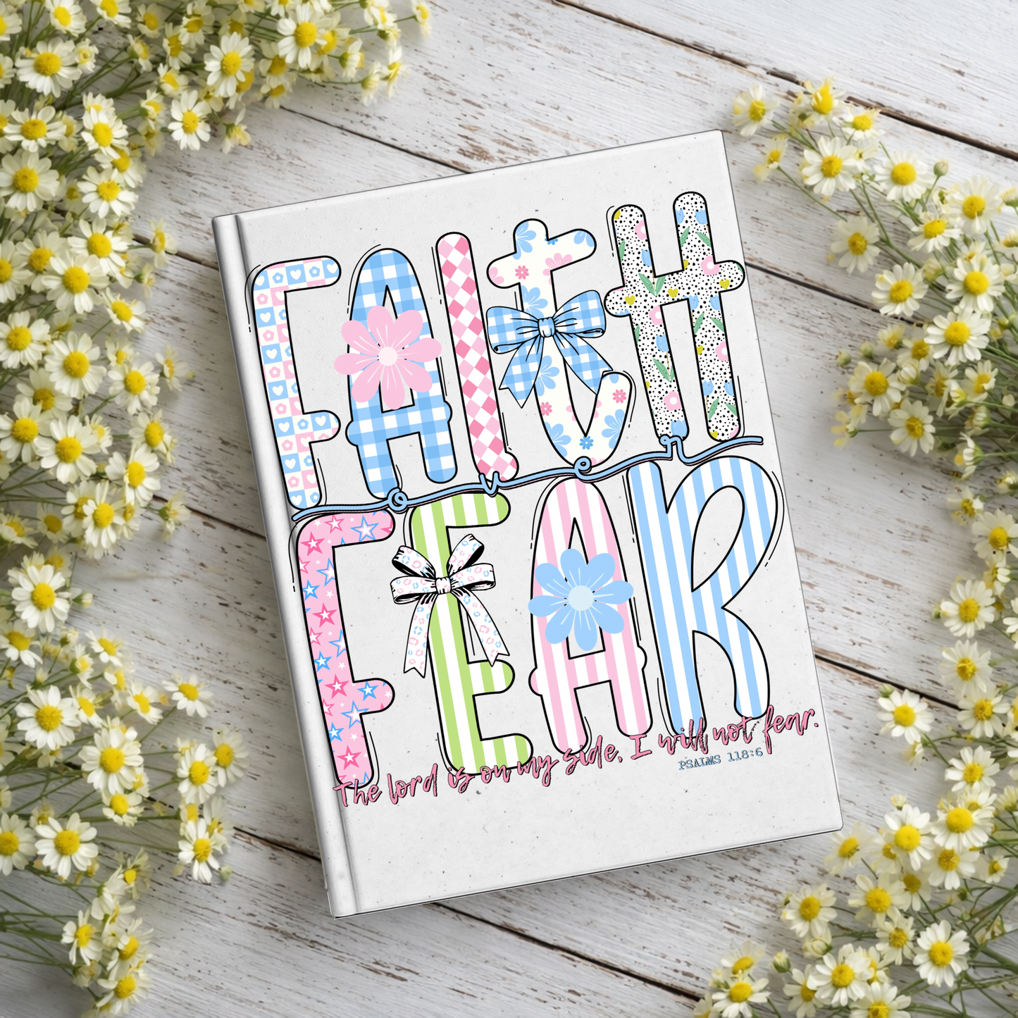 Faith Over Fear Notebook Decal