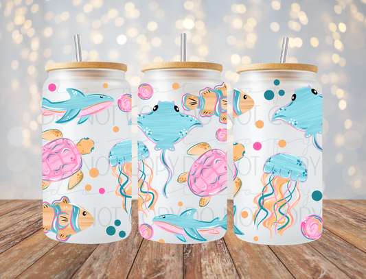 Ocean Animals 16 Oz Wrap