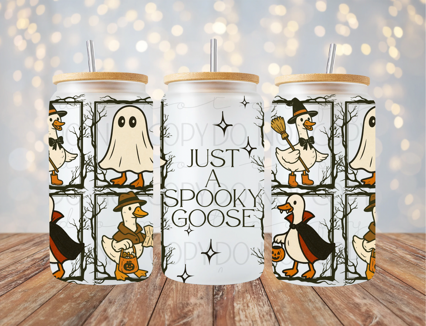 Just A Spooky Goose 16 Oz Wrap