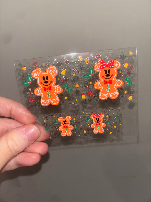 Gingerbread Mouse Christmas Mini Wrap 2