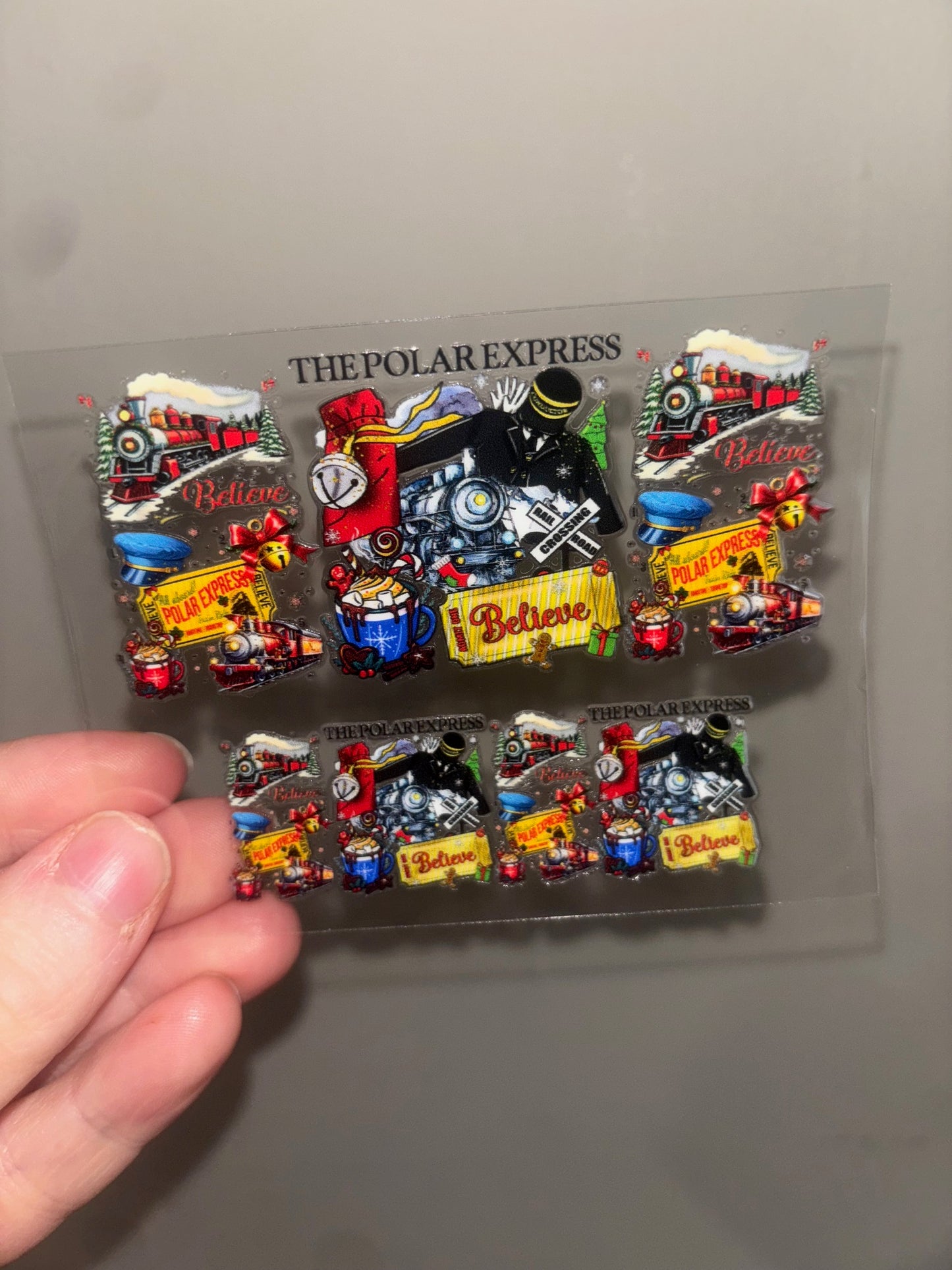 Train Christmas Mini Wrap