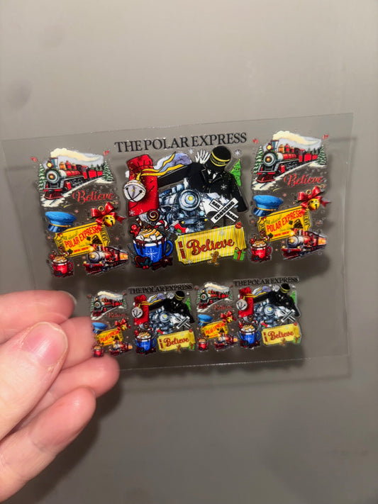 Train Christmas Mini Wrap