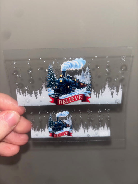 Train Christmas Mini Wrap 2