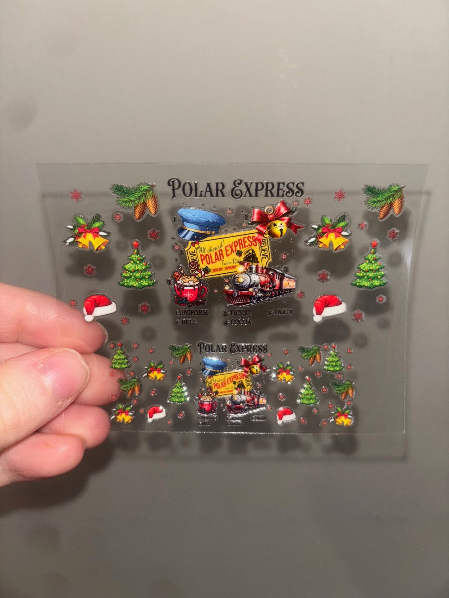 Train Christmas Mini Wrap 3