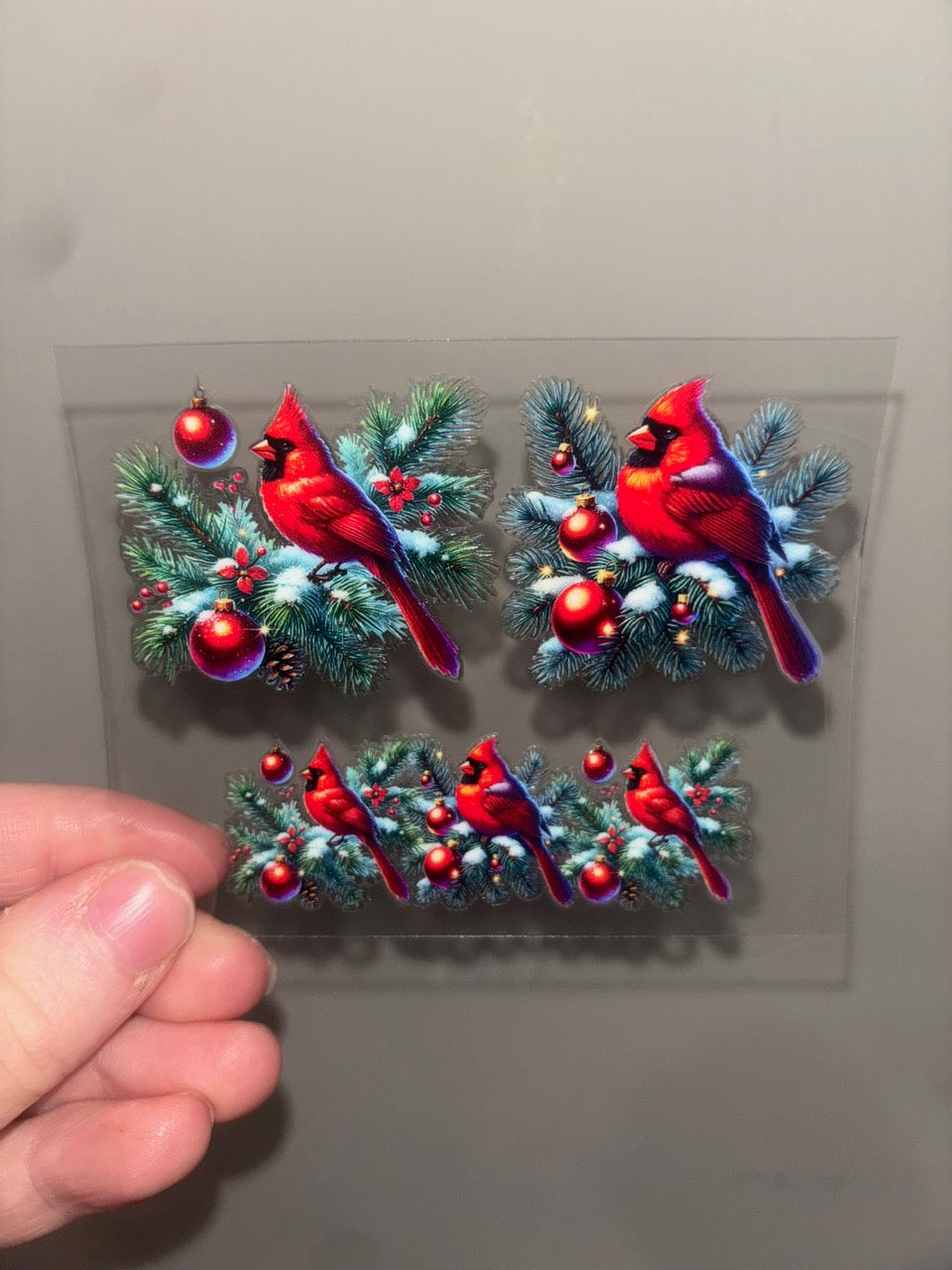 Cardinal Christmas Mini Wrap