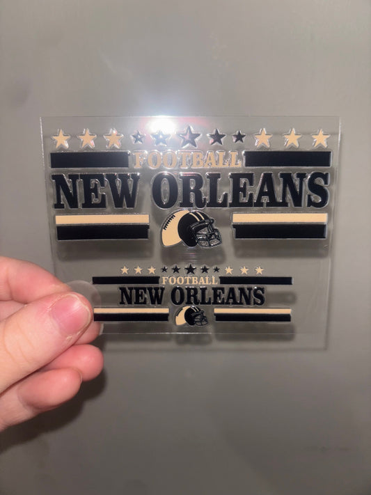 Football New Orleans Mini Wrap