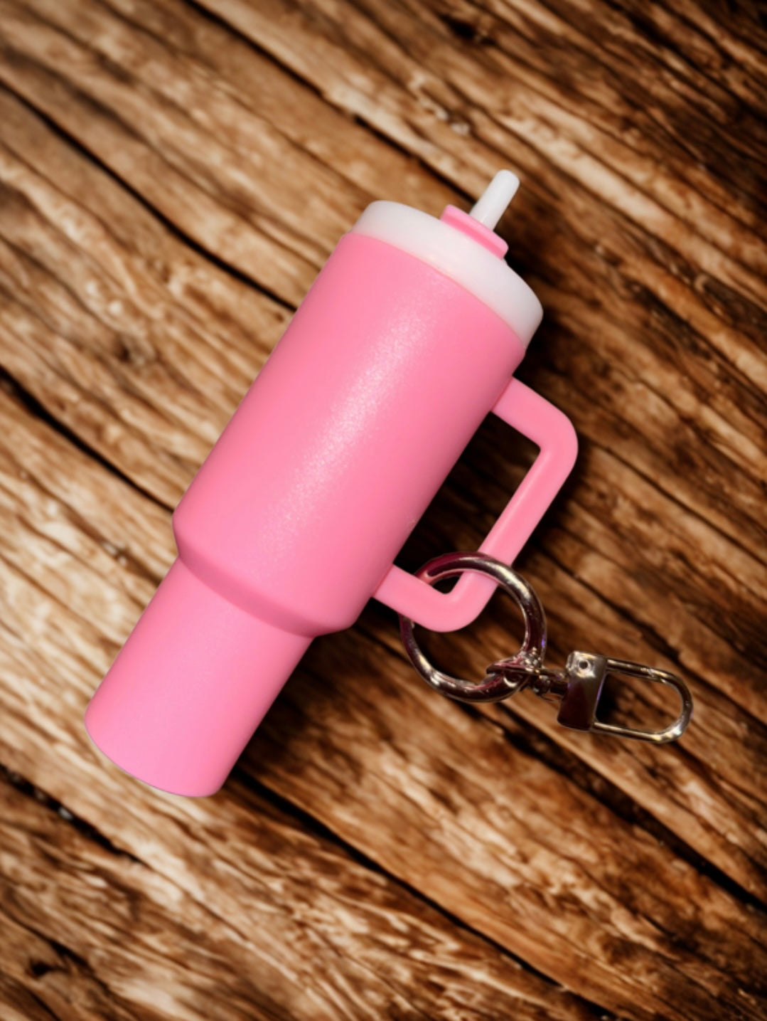 Light Pink Mini Tumbler Keychain