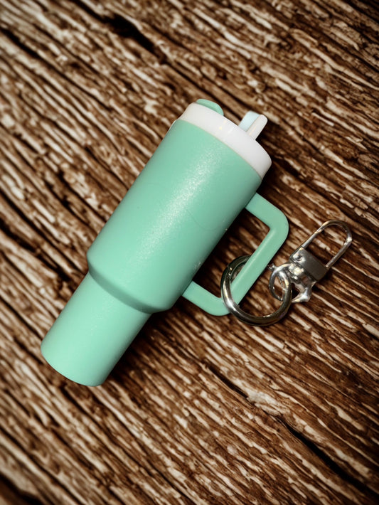 Light Green Mini Tumbler Keychain