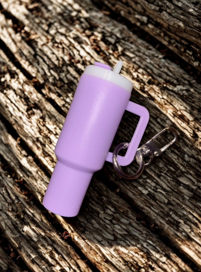 Light Purple Mini Tumbler Keychain