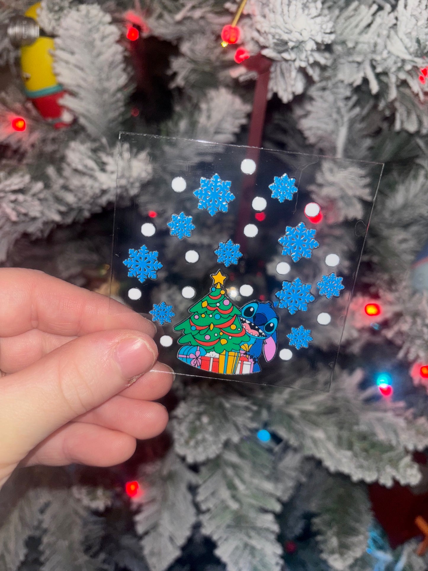 Blue Guy Christmas Decal