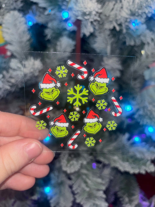 Green Guy Christmas Decal 6
