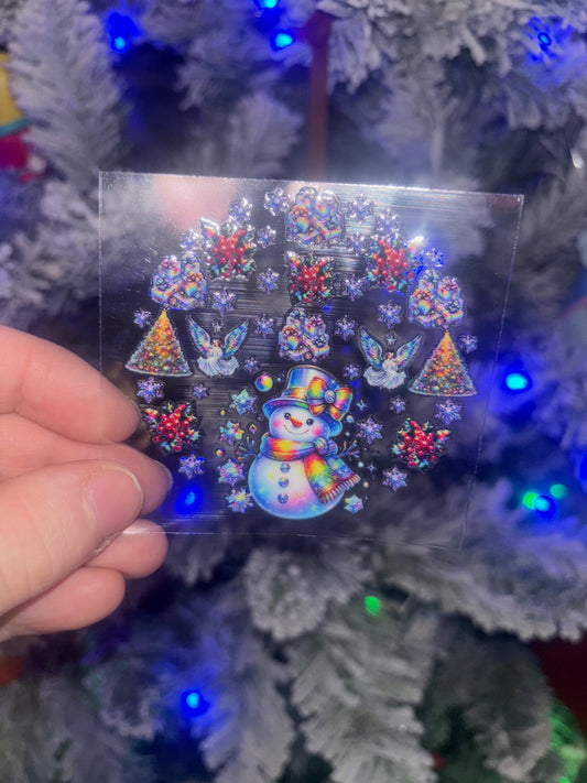 Snowman Christmas Decal 1