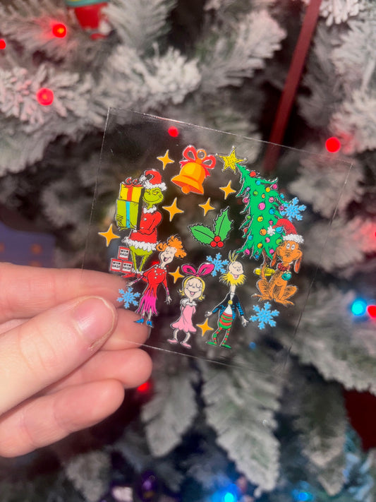 Green Guy Christmas Decal 4