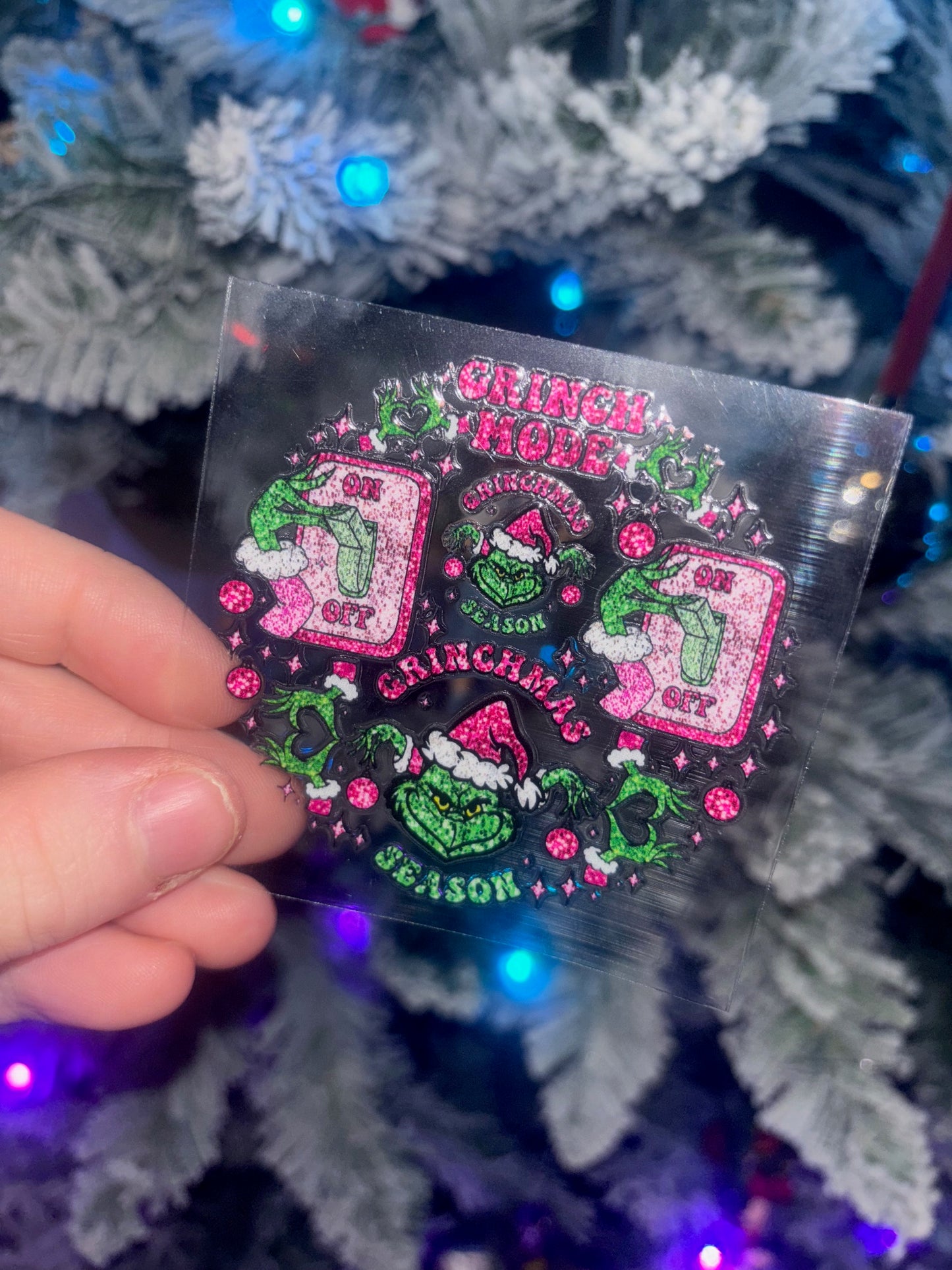 Green Guy Christmas Decal 2