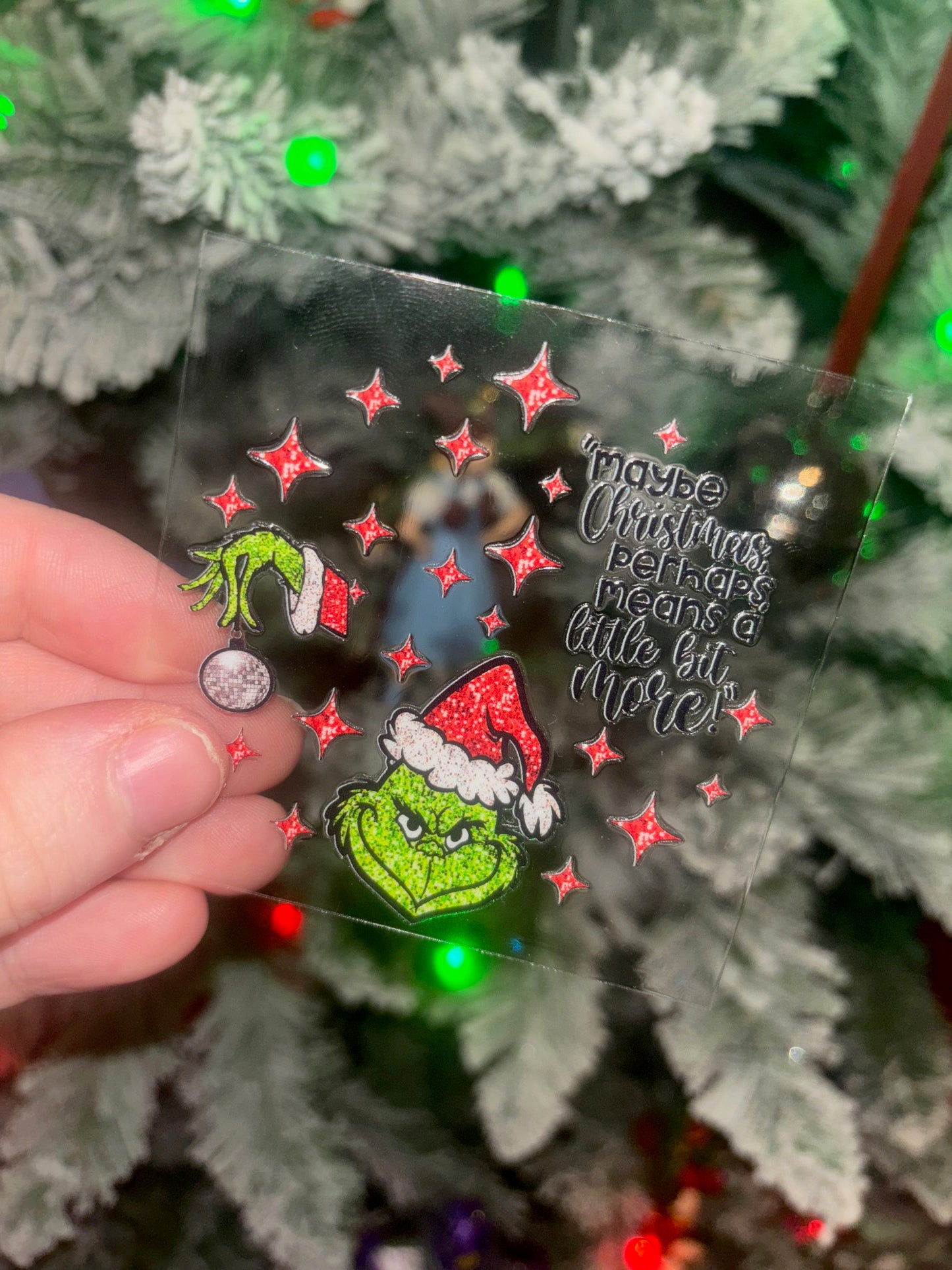 Green Guy Christmas Decal 3