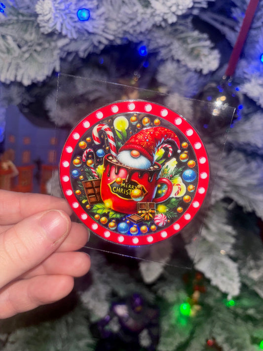 Gnome Christmas Decal 2