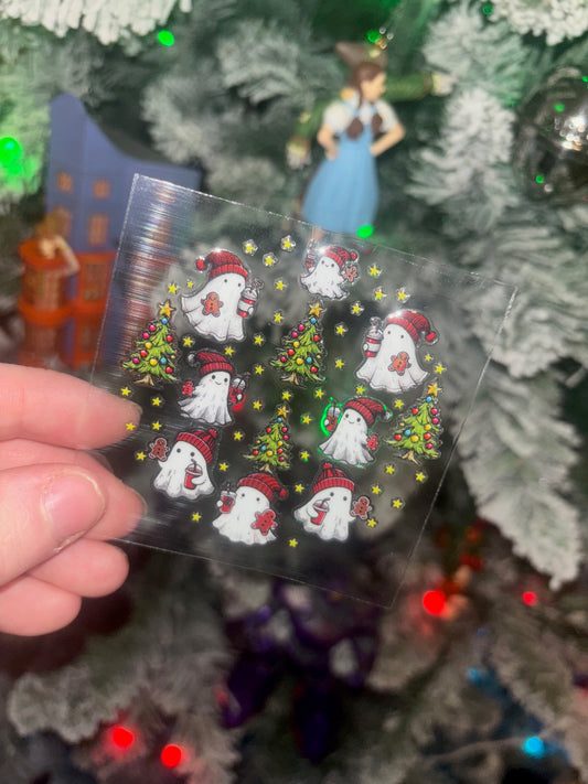 Christmas Ghosts Decal 2