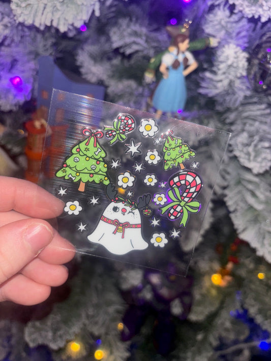 Christmas Ghost Decal 1