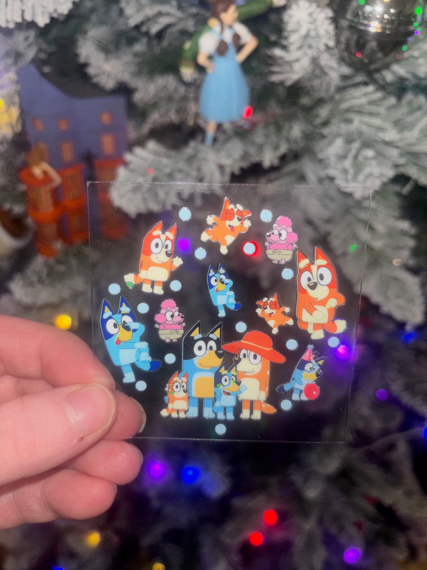 Dog Family Ornament Decal