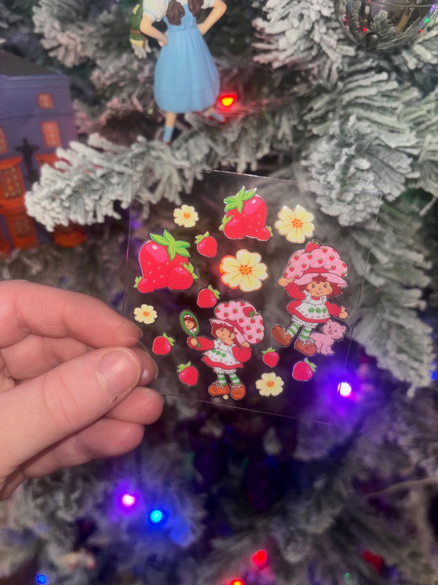 Strawberry Girl Ornament Decal