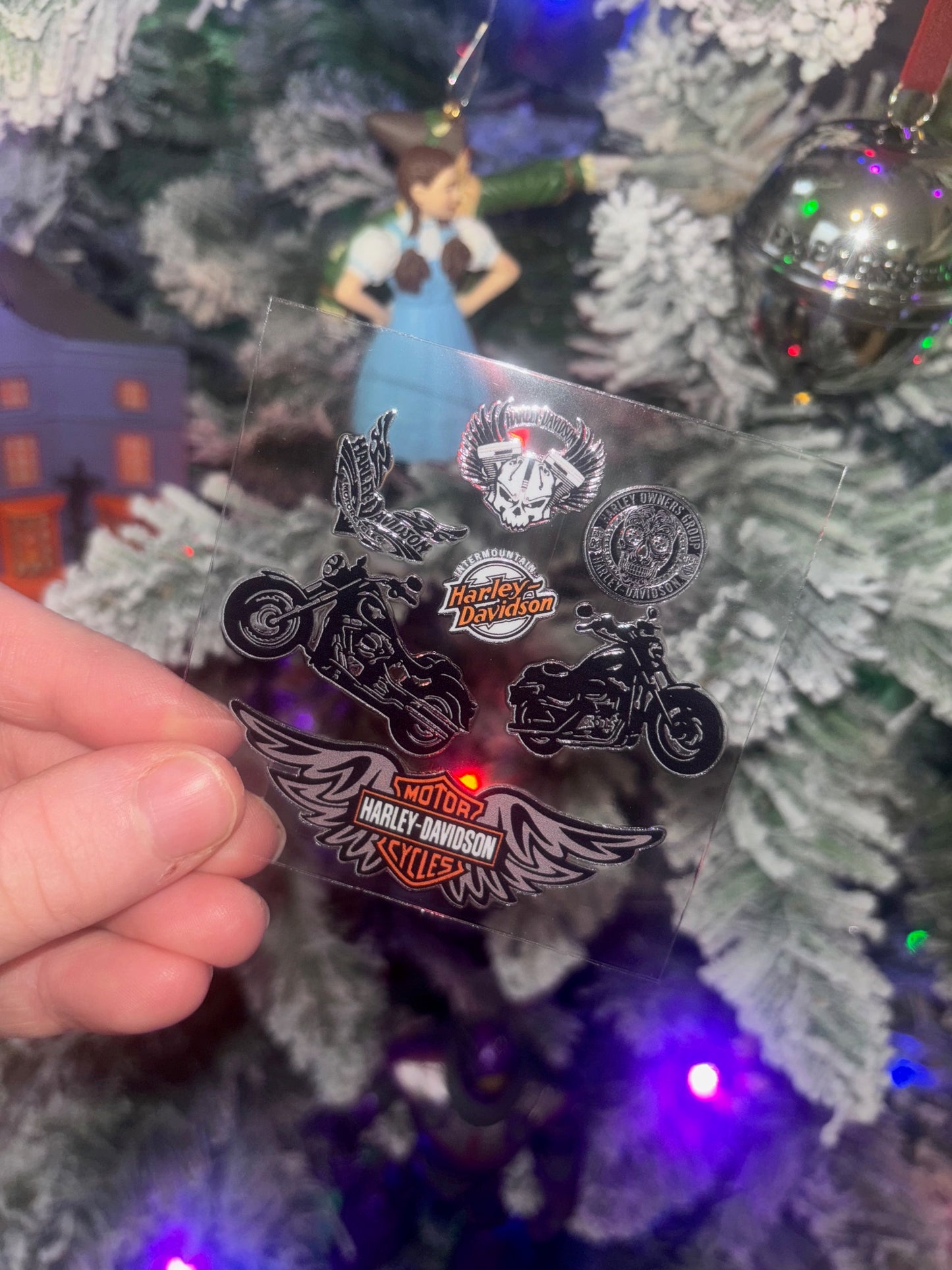 Motorcycle Ornament Decal