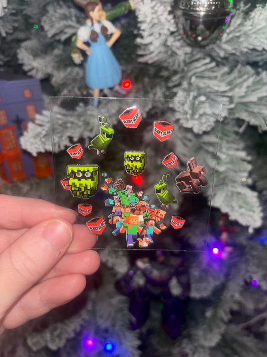 Mining Game Ornament Decal