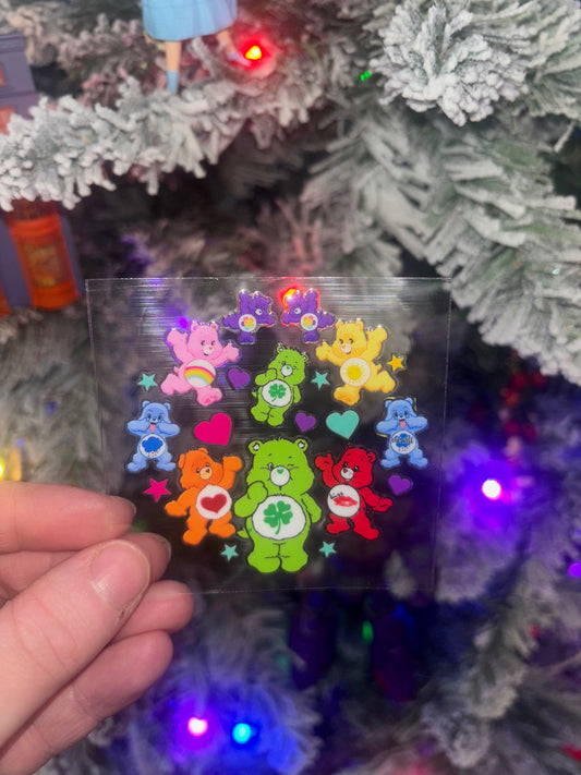 Colorful Bears Ornament Decal