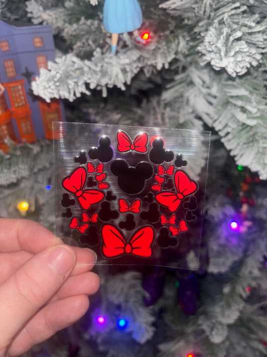 Mouse Head Ornament Decal