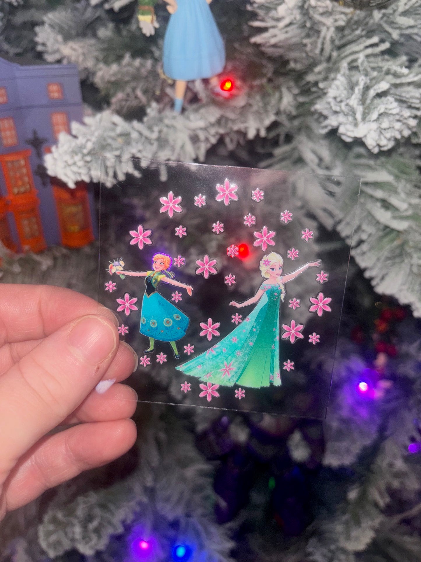 Winter Princess Ornament Decal
